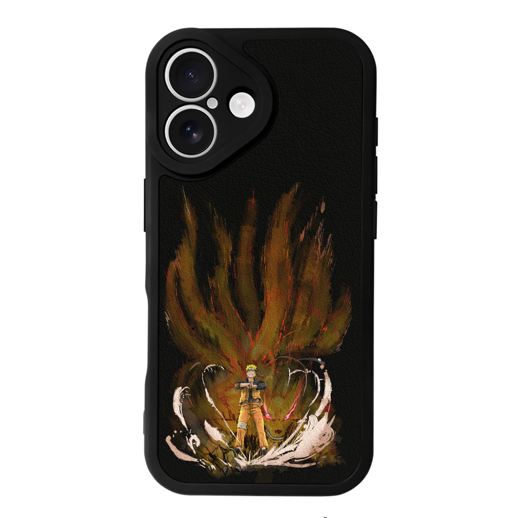 （画像用） NARUTO -ナルト- うずまき ナルト Uzumaki Naruto 【iPhone 16シリーズ対応】シリコンスマホケース（レザー調） 材質：シリコン